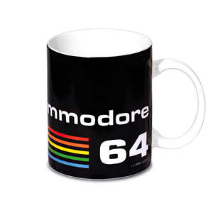 Tasse Commodore 64 en céramique de porcelaine faite à la main, compatible lave-vaisselle et micro-ondes, cadeau d'affaires et personnel, boîte incluse - Product Image 1