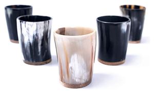 100% Premium Quality Waterproof Handmade Antique Imitation Round Horn <b>Cupping</b> for Durable Wedding Gift - Product Image 5