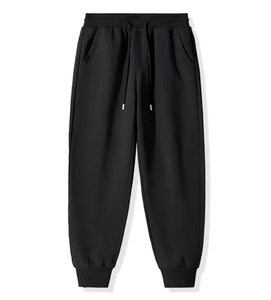 Pantalon de survêtement à jambe droite en molleton épais brodé personnalisé pour homme, style vintage délavé à l'acide - Product Image 4