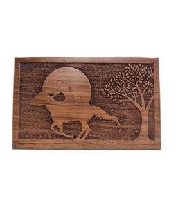 Handcrafted Horse Rider Wooden Cremation <b>Urns</b> for Human Ashes Adult <b>Large</b> Funeral <b>Urn</b> Box Burial for Columbarium - Product Image 2