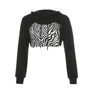Latest Design <b>Top</b> Selling Women Cropped Hoodie 100% Cotton Durable Anti-Shrink Front Logo Customized Colors Set Casual Autumn - Product Image 2