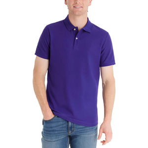 Vente en gros 100% T-shirt polo de golf en coton pour hommes uniforme brodé impression unie chemises polo décontractées à col pour hommes - Product Image 4