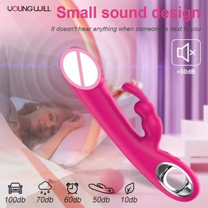 Vibratore Rabbit con Doppio Motore per Stimolazione del Punto G e Clitoridea, Impermeabile, Ricaricabile, in Silicone, Giocattolo Sessuale per Donne - Product Image 5