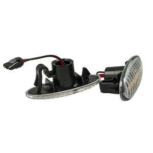 Kit indicatore indicatore laterale a LED trasparente per luce arancione per Nissan Qashqai Micra X-Trail Cube Evalia Leaf Note - Product Image 2