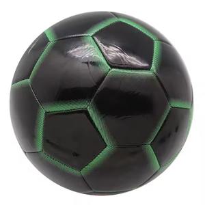 Alaay Machine Sewn Soccer <b>Ball</b> Black and Neon Colors for Outdoor Sports Promotion Football - Product Image 2