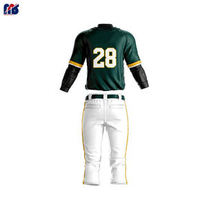 ชุดเบสบอลสำหรับผู้ชายและผู้หญิง,แฟชั่นอินเทรนด์เสื้อเบสบอลว่างเปล่าปักโลโก้ทีมของคุณ - Product Image 2