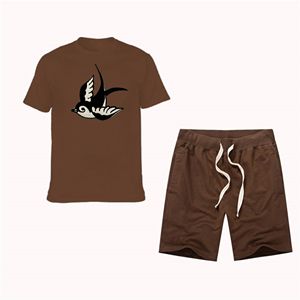 Conjunto de Verano para Hombre, Estilo Casual, Térmico, de Dos Piezas, Hip Hop, Camiseta y Pantalones Cortos, Ropa Deportiva Urbana - Product Image 3