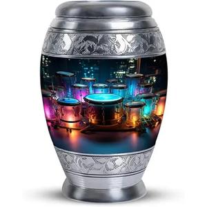 Urna de cremación de metal de calidad superior, diseño clásico para cenizas de adultos, disponible a precio mayorista del exportador indio - Product Image 1