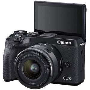 32.5MP Mirrorless SLR Digital <b>Camera</b> with 15-45mm F/3.5-6.3 IS STM Lens 3x Optical Zoom CMOS Sensor <b>for</b> Photography - Product Image 3