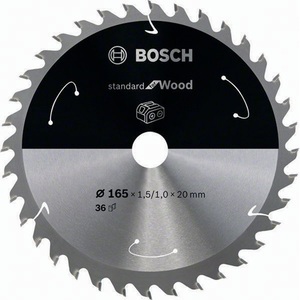 ใบเลื่อยวงเดือน 165 มม- 36 ฟัน รู 20 มม. 1.5 มม. เคิร์ฟ เอชเอ็มสำหรับบ๊อช - Product Image 1