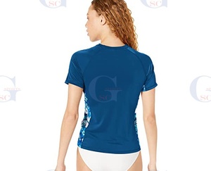 Chemises de protection contre les éruptions cutanées pour femmes, de haute qualité, sur mesure, chemises de compression de plage pour femmes, prix de gros - Product Image 3