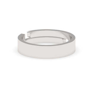 NOVAMART Fine <b>Boho</b> Men's Rhodium-Plated Geometric Oval-Cut Statement <b>Ring</b> in Sterling Silver Wholesale Export - Product Image 1