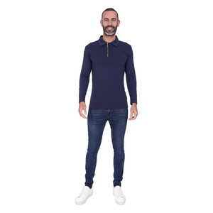 Camisas de Manga Larga para Hombre al por Mayor, 100% Algodón, para Golf, Deporte, Trabajo en Equipo, Color Rojo Sólido, Personalizadas, Transpirables y de Secado Rápido - Product Image 6