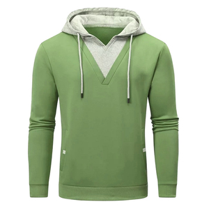 Haute Qualité À Manches Longues Hommes Styles Doux Confortable Hoodies Full Zip Us Hommes Hoodies Sweats À Capuche Plaine Avec Poche - Product Image 1