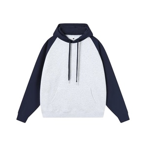 Sweat-shirts à capuche personnalisés avec logo numérique, 100% coton molletonné, design oversize à épaules tombantes pour l'hiver, respirant et à séchage rapide, pour hommes - Product Image 1