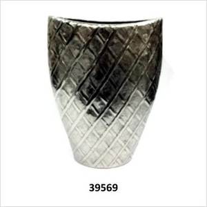 Luxury Home Decor Aluminum Silver <b>vase</b> for Unique Design <b>Vase</b> for Corner <b>Table</b> <b>Vase</b> Room Decoration - Product Image 6