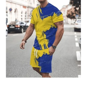 Nueva llegada de diseño personalizado para hombre XL camiseta pantalones cortos conjunto de logotipo impreso y marca directa Fabricación de fábrica de BD Plus Size - Product Image 6