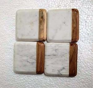 Custom Material Coaster Set Classic Style <b>round</b> Stone Pads for Kitchen Made in India - Product Image 6