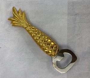 Ouvre-bouteille en métal Design poisson en laiton AK en or et argent fini article artisanal à bas prix pour ustensiles de cuisine/vaisselle - Product Image 1