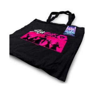 Ensemble de 2 sacs fourre-tout en toile K-Pop Demon Hunters, imprimés sur mesure, taille moyenne, avec poignées en corde, Huntr/x & Saja Boys - Product Image 1