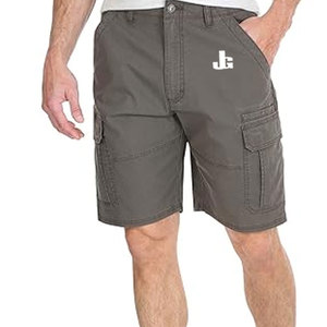 Shorts décontractés pour hommes à taille mi-haute, 100 % coton, respirants et à séchage rapide, couleur unie, qualité supérieure, vente en gros - Product Image 1