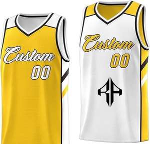 เสื้อบาสเก็ตบอลพิมพ์ซับลิเมชันของผู้ชายเสื้อ100% โพลีเอสเตอร์คุณภาพสูงออกแบบโลโก้ได้ตามต้องการจากแอตแลนติก - Product Image 3