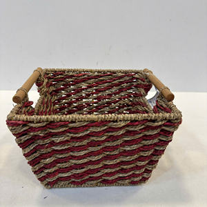 Luxury Square <b>Seagrass</b> <b>Storage</b> <b>Basket</b>-Eco-Friendly Multi-Purpose Precision-Made & Lightweight - Product Image 4