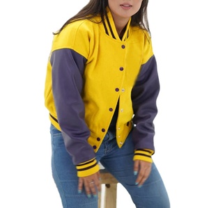 Veste universitaire pour femmes, tendance, très vendue, de haute qualité, veste de baseball, impression de logo personnalisée, veste universitaire pour femmes - Product Image 6
