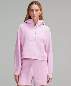 Custom Logo Womens Cotton Lightweight <b>Workout</b> Sports Gym Half Zip up Crop Pullover Cropped Hoodiezip up <b>hoodie</b> women half zip - Product Image 4