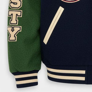 Nouvelle conception Veste de baseball en chenille brodée pour hommes Veste universitaire de style varsity en gros Veste universitaire de style varsity personnalisée pour hommes - Product Image 3