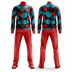 Ensemble de survêtement personnalisé par sublimation, veste et pantalon, hommes, femmes, jeunes, vêtements d'équipe, tenue d'entraînement, prix bas, vente en gros OEM - Product Image 2