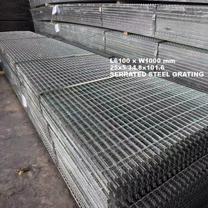 6100 x 1000 mm Maille non bordée de 30x100 (34,8x101,6) Barre porteuse 25x5 - Product Image 1