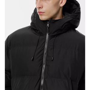 <b>Men's</b> Casual Fashion Regular <b>Hooded</b> Thick <b>Puffer</b> <b>Jacket</b> with Front Logo Winter Coat - Product Image 3