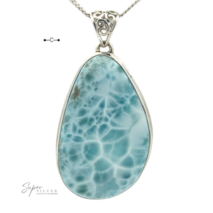 Colgante Larimar de forma libre grande - Product Image 1