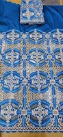 Tissu Georgette brodé de filles somaliennes à la main personnalisé à forte demande pour les vêtements de fête et le matériel de robe accessoire tricoté tissé