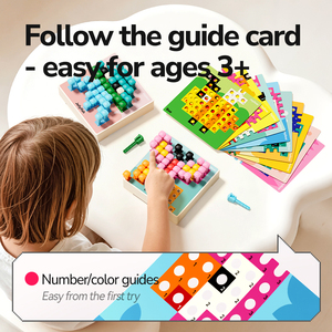 <span class=keywords><strong>Jeu</strong></span> <span class=keywords><strong>de</strong></span> construction MIDEER Pixel Art pour enfants, plateau à chevilles en forme <span class=keywords><strong>de</strong></span> champignon, mosaïque créative Montessori, ensemble d'activités éducatives Mideer - Product Image 4