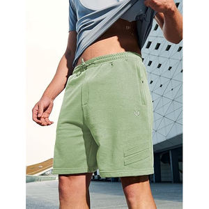 men <b>fleece</b> <b>shorts</b> soft cotton lounge casual elastic waistband summer gym training relaxed fit apparel - Product Image 5