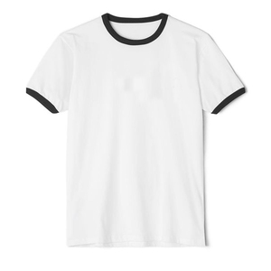 Mens 3055 Short Sleeve Ringer Tee Solid Pattern Wholesale Bulk T Shirts Ringer T Shirt Manufacturer - Product Image 3