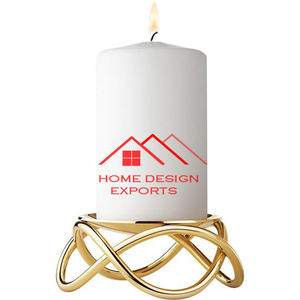 Portavelas de Metal con acabado dorado de Metal de aluminio fundido con vidrio votivo último diseño hogar sala de estar Decoración de mesa uso - Product Image 6