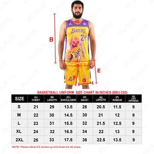 Unisex Custom Team <b>Basketball</b> Uniform with Printed Design Breathable & Quick Dry Custom Logo and Team Name - Product Image 6