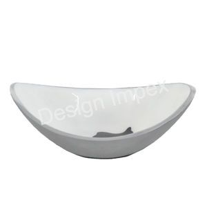 Haute émail bol vaisselle décorative bols multifonctions vente en gros Fruits salade affichage vaisselle bols de service forme ovale - Product Image 5