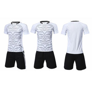 Ensemble de maillot de football premium durable 2025 avec manches courtes, motif imprimé, tissu respirant pour usage sportif en intérieur/extérieur - Product Image 2