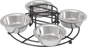 Small Size Elevated Multi-Feeding Station Automatic <b>Raised</b> <b>Bowls</b> on Metal Stand for <b>Dogs</b> & Cats Wet Dry Food & Water Free Sample - Product Image 5