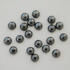 Hematita Natural, Cabujón Redondo de 4x4 mm, Todos los Tamaños Disponibles, Parte Posterior Plana, Piedra para Fabricación de Joyas, Gemas Sueltas - Product Image 5