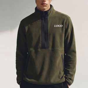 Sweat-shirt pour homme à col montant, fermeture zippée sur le devant, manches longues et poches latérales, service OEM, prix d'usine, matière respirante, 2026 - Product Image 1