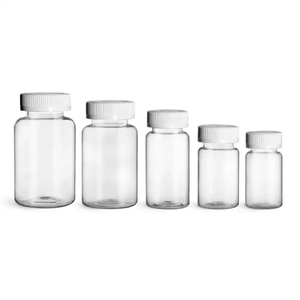 Popular de alta calidad 60ml 120ml 150ml medicina píldora PET botella de boca ancha con tapa de plástico fabricante en Vietnam - Product Image 1