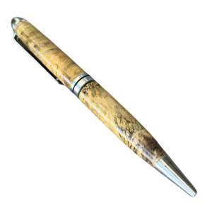Stylo à bille de luxe en bois stabilisé fait main de haute qualité pour les professionnels - Product Image 3
