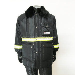 Jaket Workwear <span class=keywords><strong>Freezer</strong></span> Tahan Air Poliester 100% Siap Kirim untuk Penyimpanan Dingin - Product Image 1