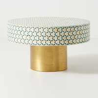 Table basse en os et nacre indienne, taille et design personnalisables, table basse en os incrusté, table de luxe en os incrusté