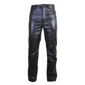 กางเกงสตรีทแวร์ขายาวตรงเอวสูงสำหรับผู้หญิงกางเกงหนังสำหรับฤดูหนาวขาตรงมีคุณสมบัติเป็นมิตรต่อสิ่งแวดล้อม - Product Image 5